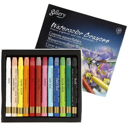 Gallery Aquarell, gemischte Farben, L: 9,3 cm, 12 Stk./1 Pkg.