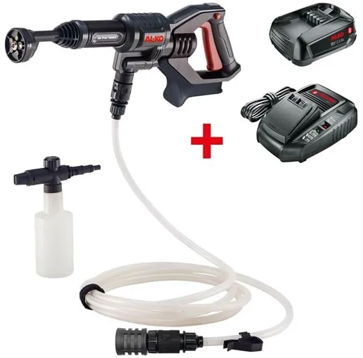 AL-KO Hochdruckreiniger Akku-Hochdruckreiniger PW 1850 18 V inkl. Akku und Ladegerät