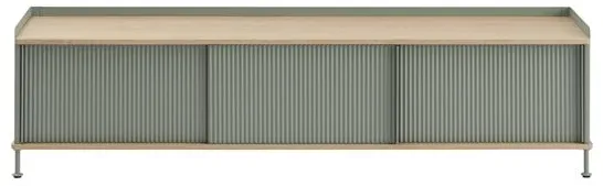 Muuto Enfold Sideboard 186x45 Eiche/Dusty Green