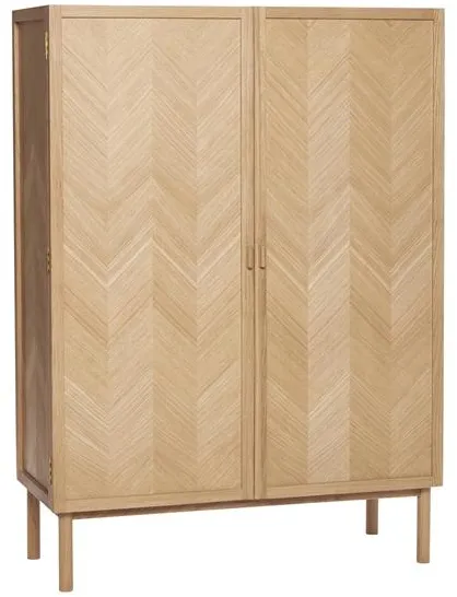 Hübsch Herringbone Kleiderschrank Medium Natur