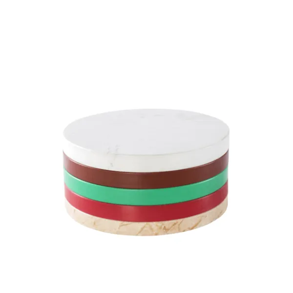 Valerie Objects Five Circles Schneidebrett/Untersetzer Set E Mehrfarbig