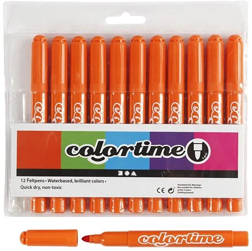 Creativ Company Orange Jumbo-Marker 12 Stk.