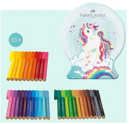 Faber Castell Filzstift Connector Einhorn 33 Stk.